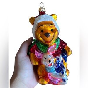Christopher Radko Winnie The Pooh Piglet Disney Christmas Ornament Large